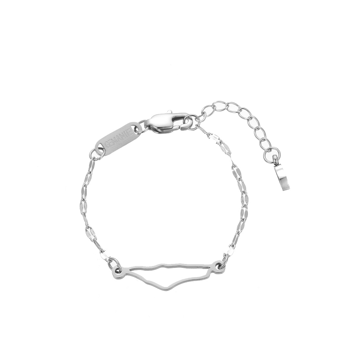 Palestine Map Bracelet (Hollow)