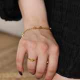 Double Layered Heart Bracelet