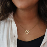 Love/ Hoob (حب) necklace (Koofi collagraphy)