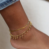 Dangling Bead Chain Anklet