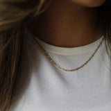 Link Chain Paperclip-style Necklace (2.5mm)
