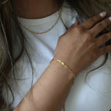 Link Chain Paperclip-Style Bracelet (2.5mm)