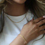 Link Chain Paperclip-style Necklace (2.5mm)