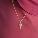 I am truly near| calligraphy necklace