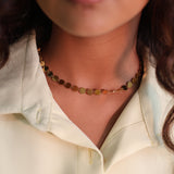 Round Disk Chain Necklace – Delicate Radiance