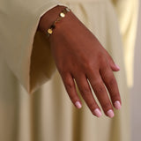 Round Disk Chain Bracelet – Delicate Radiance