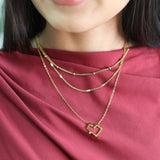 Love/ Hoob (حب) necklace (Koofi collagraphy)