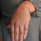 Leaf Chain Bracelet – Natural Elegance (6mm)