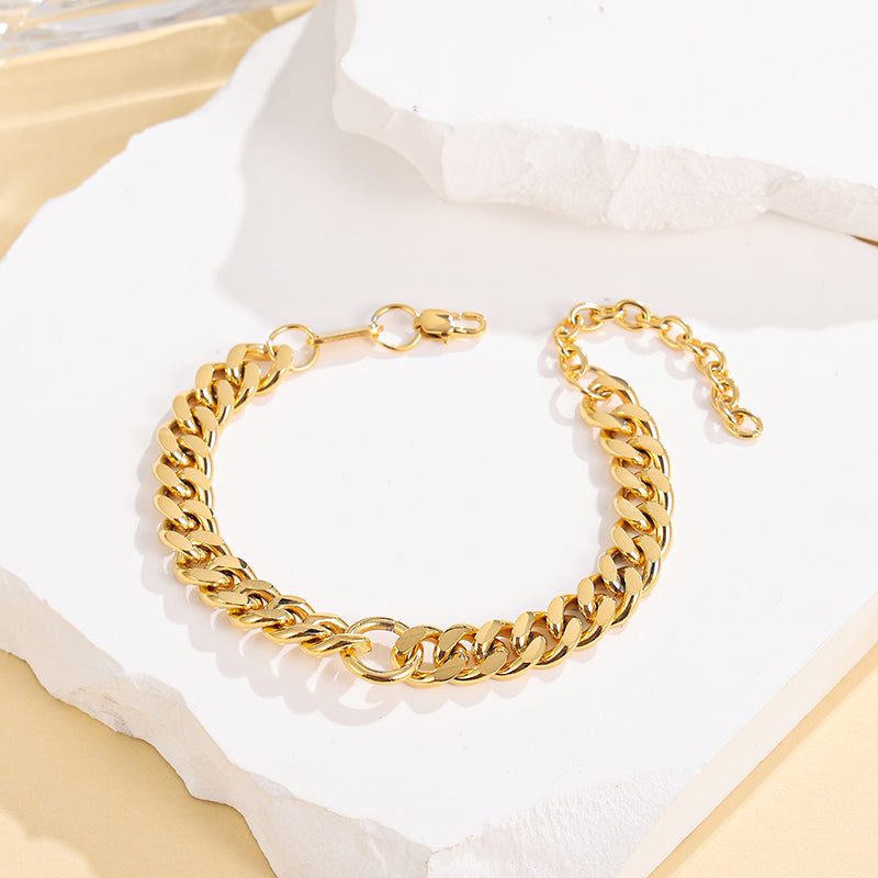 Cuban Link Chain Bracelet (8mm)