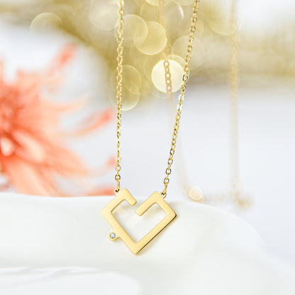 Love/ Hoob (حب) necklace (Koofi collagraphy)