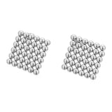 Squared Ball Earrings