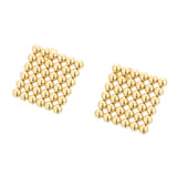 Squared Ball Earrings