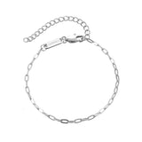 Link Chain Paperclip-Style Bracelet (2.5mm)