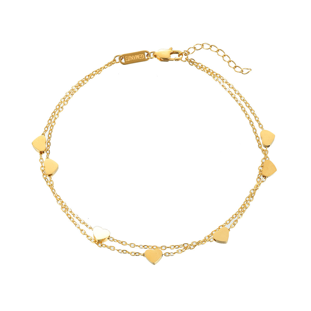 Double Layered Heart Bracelet