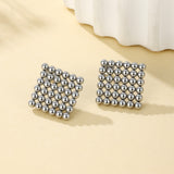 Squared Ball Earrings