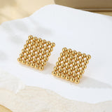 Squared Ball Earrings
