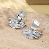Hammered Drop Earrings