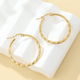 Hammered Hoop Earrings