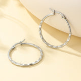 Hammered Hoop Earrings