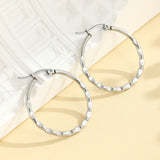 Hammered Hoop Earrings