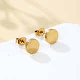 Circle Stud Earrings