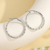 Hammered Hoop Earrings