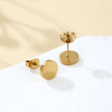 Circle Stud Earrings
