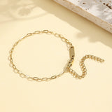 Link Chain Paperclip-Style Bracelet (2.5mm)