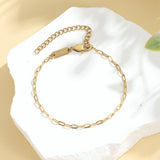 Link Chain Paperclip-Style Bracelet (2.5mm)