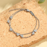 Double Layered Heart Bracelet