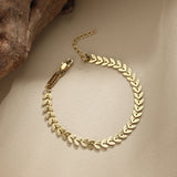 Leaf Chain Bracelet – Natural Elegance (6mm)