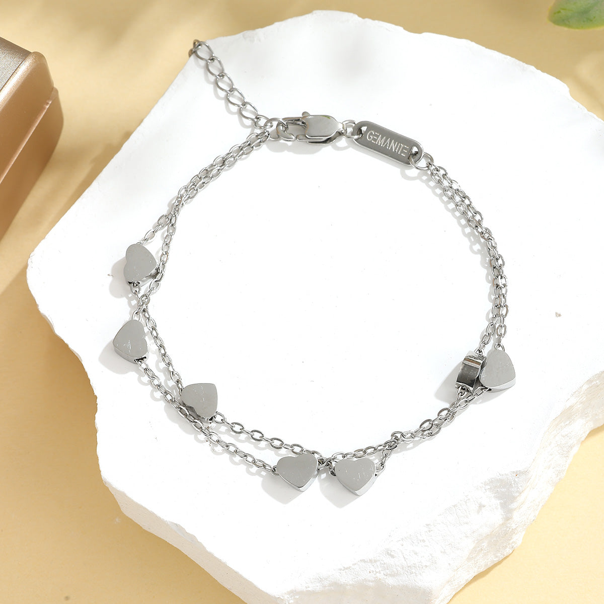 Double Layered Heart Bracelet