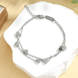 Double Layered Heart Bracelet
