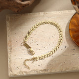 Leaf Chain Bracelet – Natural Elegance (6mm)