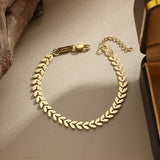 Leaf Chain Bracelet – Natural Elegance (6mm)