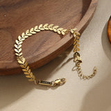 Leaf Chain Bracelet – Natural Elegance (6mm)