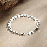 Round Disk Chain Bracelet – Delicate Radiance