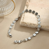 Round Disk Chain Bracelet – Delicate Radiance