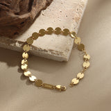 Round Disk Chain Bracelet – Delicate Radiance