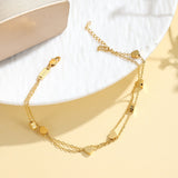 Double Layered Heart Bracelet