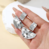Hammered Drop Earrings
