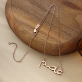 Custom Calligraphy Name Necklace (Made to Order)