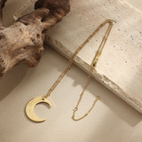 Beautiful Like The Moon/ (جميلة كالقمر) Crescent necklace