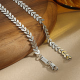 Leaf Chain Necklace – Natural Elegance (6mm)