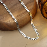 Leaf Chain Necklace – Natural Elegance (6mm)
