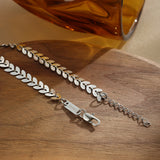 Leaf Chain Bracelet – Natural Elegance (6mm)