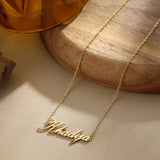 Custom Calligraphy Name Necklace (Made to Order)