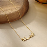 Custom Calligraphy Name Necklace (Made to Order)