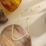 Leaf Chain Necklace – Natural Elegance (6mm)