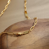 Custom Triple Name Bar Paperclip Necklace